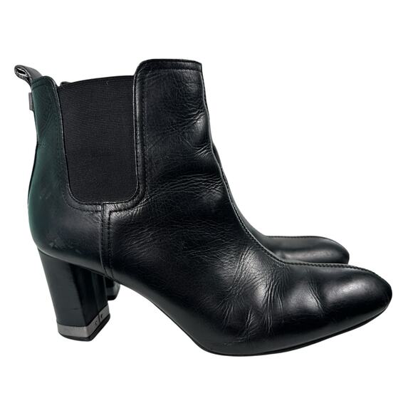 Tory Burch Leather April Ankle Chelsea Heeled Boots Bootie Womens Size 10 M - Picture 4 of 16